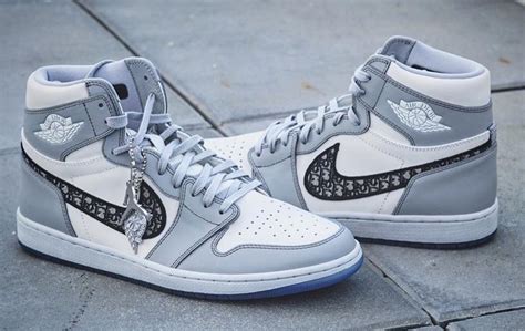 jordan dior grey|Dior jordan 1 release date.